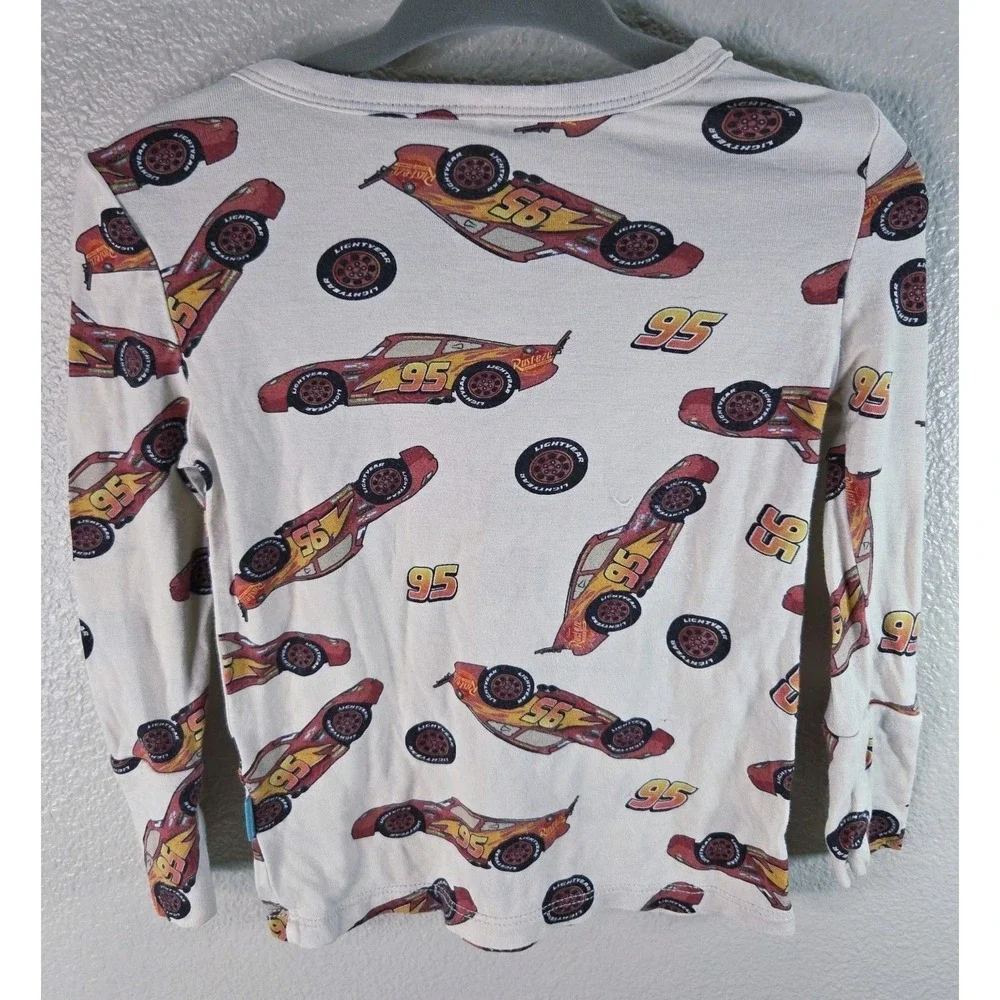 Posh Peanut Disney‎ Cars Lightning McQueen Pajama Set 18-24M Bamboo